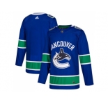 Men Adidas Vancouver Canucks Blank Blue Home Authentic Stitched NHL Jersey