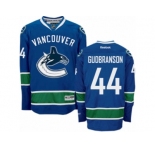 Men's Reebok Vancouver Canucks #44 Erik Gudbranson Authentic Navy Blue Home NHL Jersey