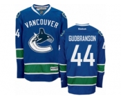 Men's Reebok Vancouver Canucks #44 Erik Gudbranson Authentic Navy Blue Home NHL Jersey