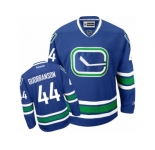 Men's Reebok Vancouver Canucks #44 Erik Gudbranson Authentic Royal Blue Third NHL Jersey