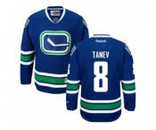Men's Reebok Vancouver Canucks #8 Christopher Tanev Authentic Royal Blue Third NHL Jersey