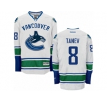 Men's Reebok Vancouver Canucks #8 Christopher Tanev Authentic White Away NHL Jersey