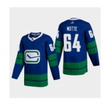 Men's Vancouver Canucks #64 Tyler Motte 2020-21 Authentic Player Alternate Stitched Hockey Jersey Blue