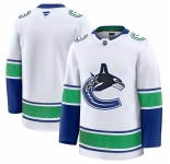 Men's Vancouver Canucks Blank White 2024-25 Away Stitched Hockey Jersey