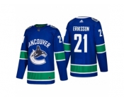 Men's adidas Vancouver Canucks #21 Loui Eriksson 2017-2018 Season Home Jersey