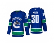 Men's adidas Vancouver Canucks #30 Ryan Miller 2017-2018 Season Home Jersey