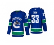 Men's adidas Vancouver Canucks #33 Henrik Sedin 2017-2018 Season Home Jersey