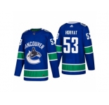 Men's adidas Vancouver Canucks #53 Bo Horvat 2017-2018 Season Home Jersey