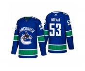 Men's adidas Vancouver Canucks #53 Bo Horvat 2017-2018 Season Home Jersey