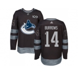 Vancouver Canucks #14 Alex Burrows Black 1917-2017 100th Anniversary Stitched NHL Jersey