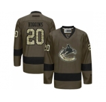 Vancouver Canucks #20 Chris Higgins Green Salute to Service Stitched NHL Jersey