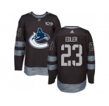 Vancouver Canucks #23 Alexander Edler Black 1917-2017 100th Anniversary Stitched NHL Jersey