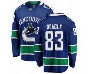 Vancouver Canucks #83 Jay Beagle Fanatics Branded Blue Home Breakaway NHL Jersey