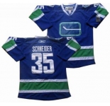 nhl Vancouver Canucks #35 Schneider blue 3rd