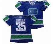 nhl Vancouver Canucks #35 Schneider blue 3rd