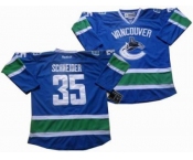 nhl Vancouver Canucks #35 Schneider blue