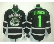 nhl jerseys vancouver canucks #1 luongo black