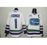 nhl jerseys vancouver canucks #1 luongo white 3rd(40th)