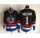 nhl jerseys vancouver canucks #1 mclean black[m&n][mclean]