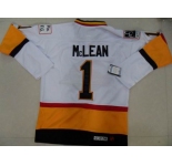 nhl jerseys vancouver canucks #1 mclean white[40th]
