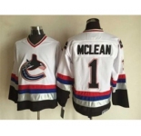 nhl jerseys vancouver canucks #1 mclean white[m&n][mclean]