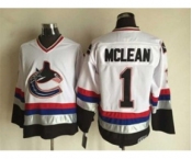 nhl jerseys vancouver canucks #1 mclean white[m&n][mclean]