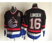 nhl jerseys vancouver canucks #16 trevor linden black[m&n][patch A]