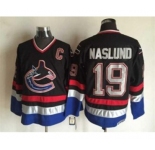 nhl jerseys vancouver canucks #19 naslund black[m&n][patch C]