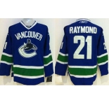 nhl jerseys vancouver canucks #21 raymdnd blue
