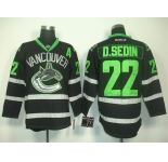 nhl jerseys vancouver canucks #22 d.sedin black