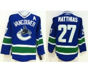 nhl jerseys vancouver canucks #27 vancouver blue[patch A][vancouver]