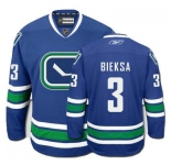 nhl jerseys vancouver canucks #3 bieksa blue 3rd
