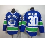 nhl jerseys vancouver canucks #30 miller blue