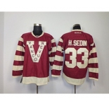 nhl jerseys vancouver canucks #33 h.sedin red