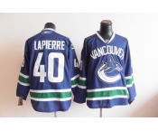 nhl jerseys vancouver canucks #40 lapierre blue