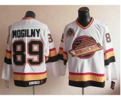 nhl jerseys vancouver canucks #89 mogilny white[ccm]