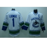 nhl vancouver canucks #1 luongo white