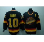 nhl vancouver canucks #10 bure black ccm