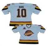 nhl vancouver canucks #10 bure whiteorange ccm