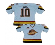 nhl vancouver canucks #10 bure whiteorange ccm