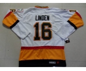 nhl vancouver canucks #16 linden whiteorange ccm