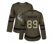 Women Adidas Vancouver Canucks #89 Alexander Mogilny Green Salute to Service Stitched NHL Jersey