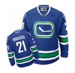 Women Reebok Vancouver Canucks #21 Antoine Roussel Authentic Royal Blue Third NHL Jersey