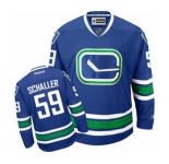 Women Reebok Vancouver Canucks #59 Tim Schaller Premier Royal Blue Third NHL Jersey