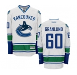 Women Reebok Vancouver Canucks #60 Markus Granlund Authentic White Away NHL Jersey