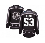 Women's Reebok Vancouver Canucks #53 Bo Horvat Authentic Black Pacific Division 2017 All-Star NHL Jersey