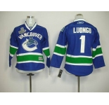 youth nhl jerseys vancouver canucks #1 luongo blue(2011 stanley cup)
