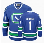 youth nhl vancouver canucks #1 luongo blue 3rd