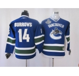 youth nhl vancouver canucks #14 burrows blue(2011 stanley cup)
