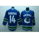 youth nhl vancouver canucks #14 burrows blue